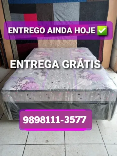 Camas box de casal molas ensacadas novas, ENTREGO HOJE!