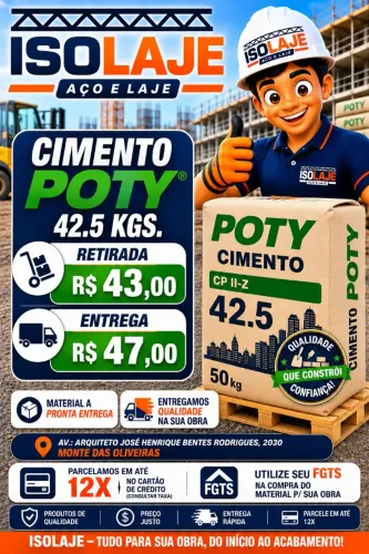 Cimento Poty 42.5 Kg.