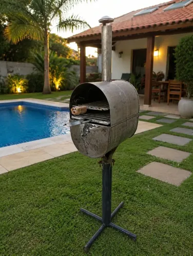 Churrasqueira aço inox