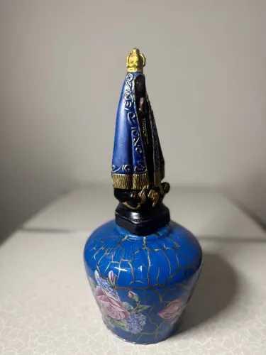 peça decorativa nossa senhora aparecida azul