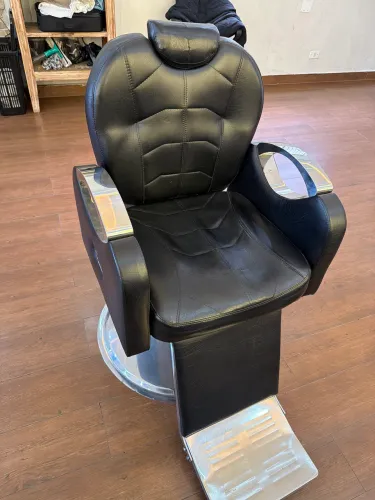 Cadeira recliná para barbearia