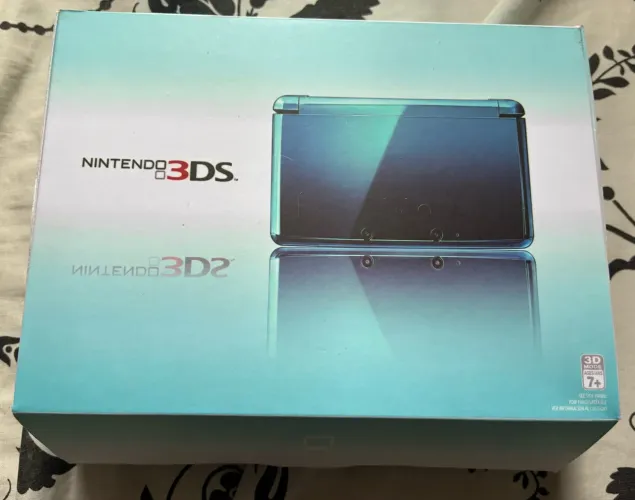 Caixa Nintendo 3DS Azul com Caixa e Manual