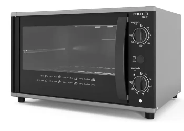 FORNO ELETRICO FOGATTI TOP 48 48L BLACK 127V