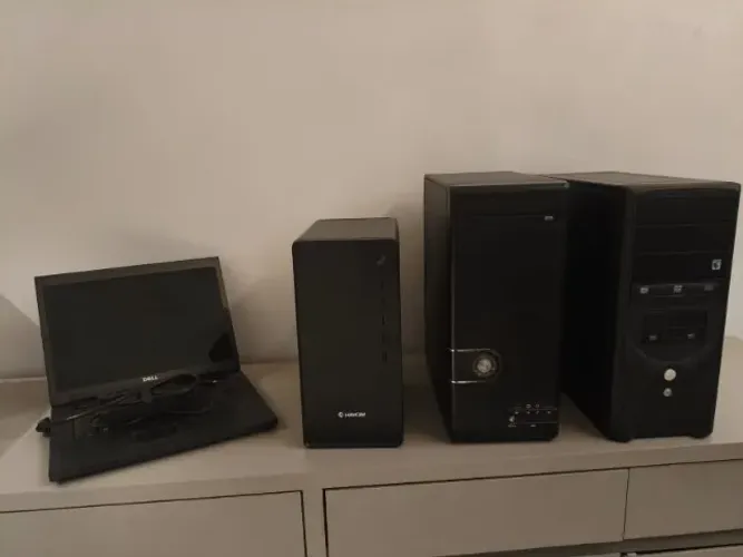 Computadores para revenda 3 pcs + 1 nootebook/ 600 reais tudo