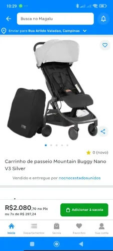 Carrinho passei mountain baby