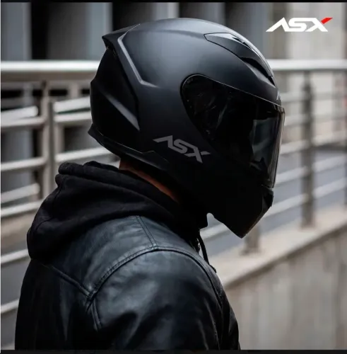 Capacete ASX City Solid T:58 (novo e na caixa)<br><br>Preto Fosco.