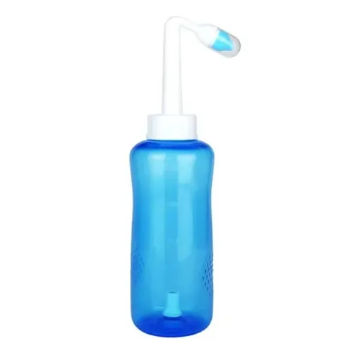 Higienizador Lavagem Nasal Ducha Garrafa 300ml Cor Azul