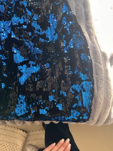 vestido zara curto paetê p