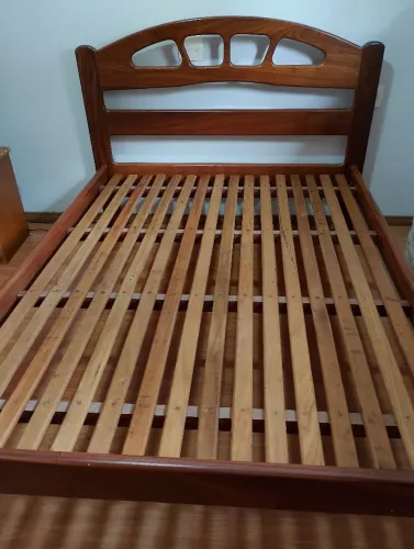 Cama de casal madeira maciça maciça