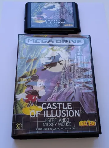 Jogo Castle of Illusion - Mega Drive com Capa