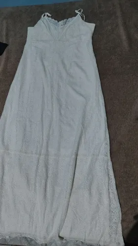 Vestido branco longo