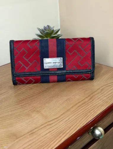 carteira tommy hilfiger original vermelha