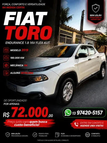 Fiat Toro Endurence 1.8 16V Flex Aut. 2019