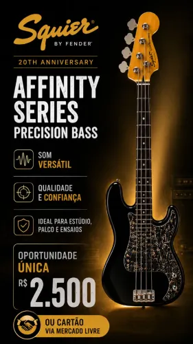 Squieti BY FENDER 20TH ANNIVERSARY AFFINITY SERIES PRECISION BASS