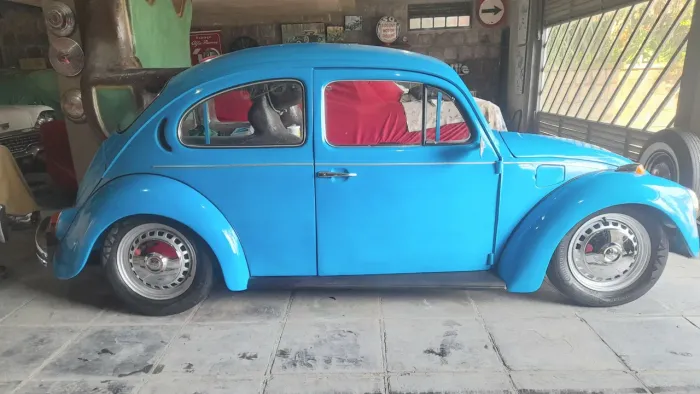Painel decorativo de um fusca