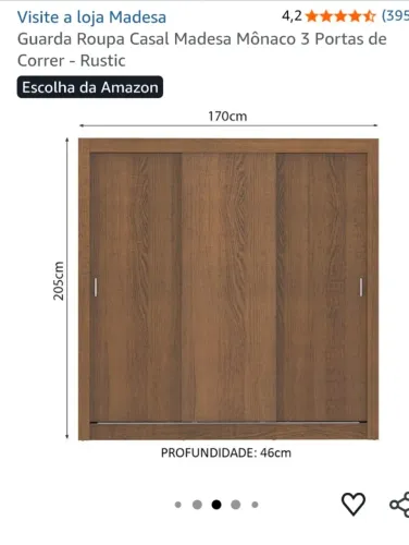 GUARDA-ROUPA NOVO NA CAIXA - Nunca montado - R$550