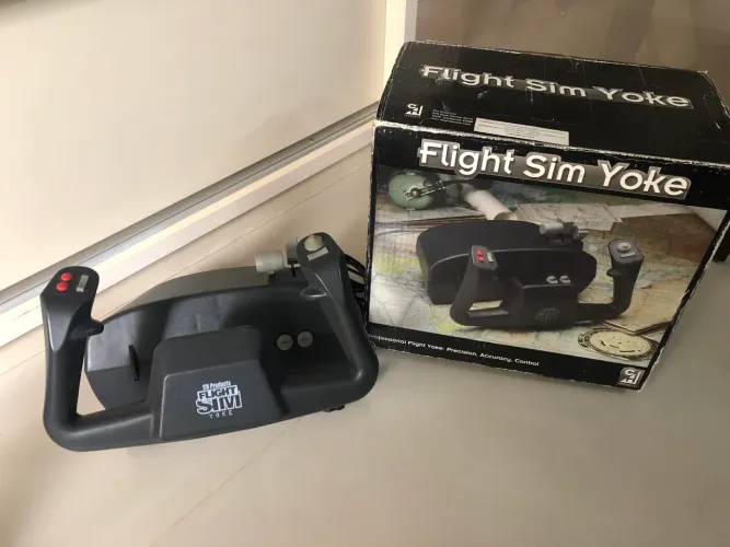 Simulador de voo Flight Sim Yoke