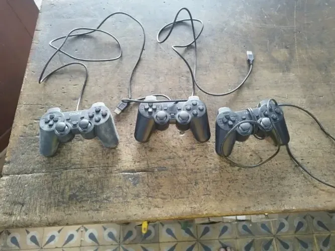 Kit com 3 Controles USB ? Para Reparo / Peças