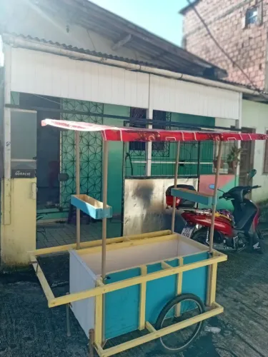 Carrinho de lanche todo desmontável 