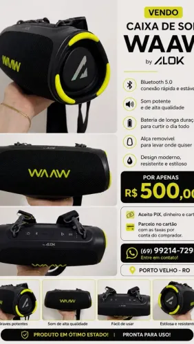 Caixa de Som Alok Boom 110