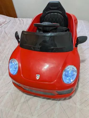 Carro Elétrico Infantil Estilo Porsche Vermelho