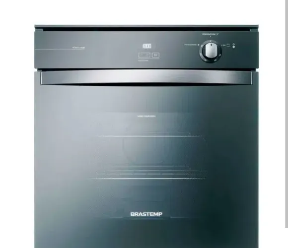 Forno a gás 78 litros com timer e grill Brastemp de embutir