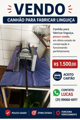 Canhão para Fabricar linguiça