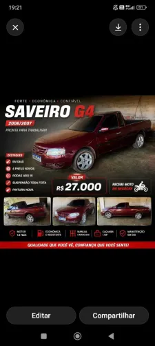 Volkswagen Saveiro 1.6 MI/ 1.6mi City Total Flex 8V 2007
