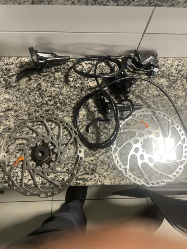 Kit freio shimano mt501 com disco
