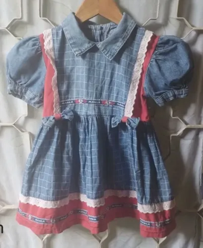 vestido jeans infantil martines mania