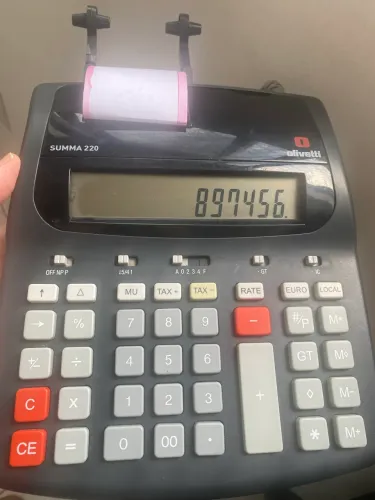 Máquina de calcular elétrica de bobina 