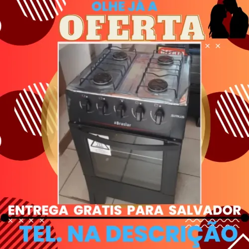 Fogão Braslar Novo Entrega Rápida Grátis para Salvador Paga ao Receber Item Informe-se