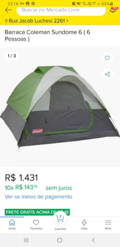 BARRACA COLEMAN SUNDOME 6