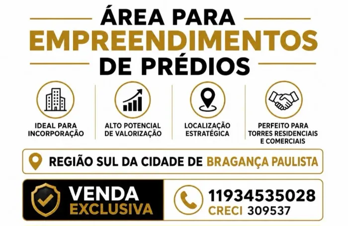 Área para Construção de Torres de Apartamentos