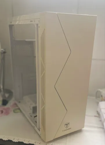 Gabinete Gamer Branco COM 3 FANS / T-Dagger, Mid Tower + 3 fans