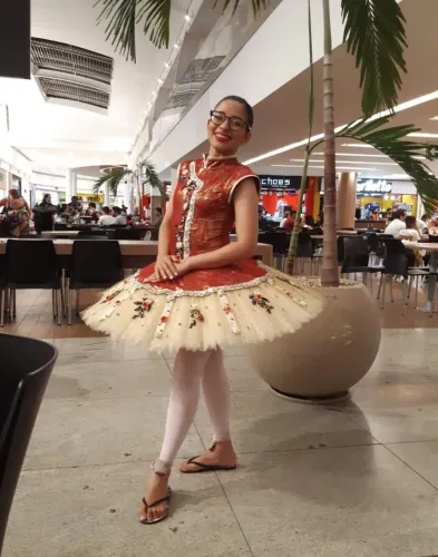 Figurino Balé Chá Chinês