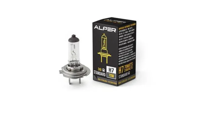 Lâmpada Farol H7 24v 70w Halógena Original Unidade Alper