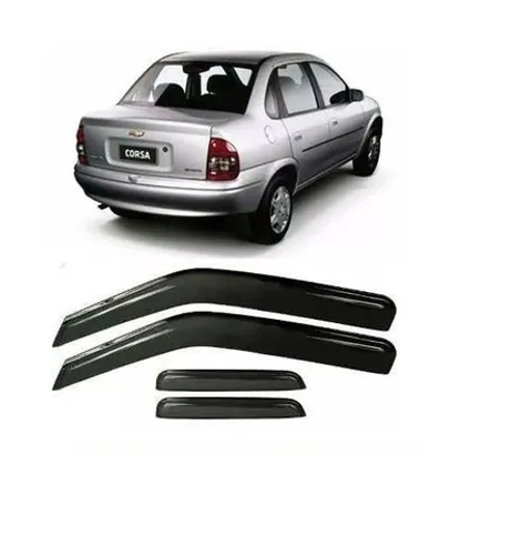 Jogo Calha Chuva Defletor Corsa Classic sedan 4 Portas todos peugs