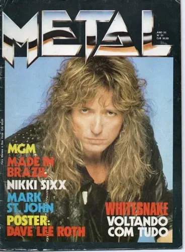 Revista Metal 35 Raridade Peça de Colecionador