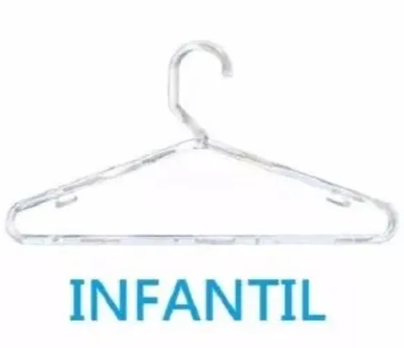 Cabide infantil acrílico (10 cabides - lote)