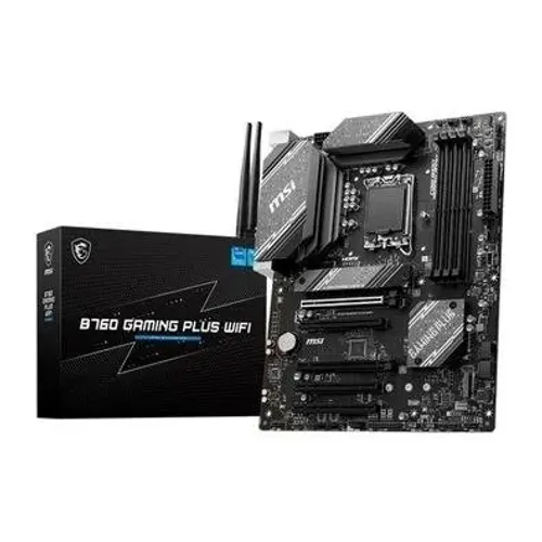 Placa Mãe LGA1700 B760 DDR5 12ª/13ª/14ª Geração MSI Gaming Plus WI-FI/BT/ATX - WZetta
