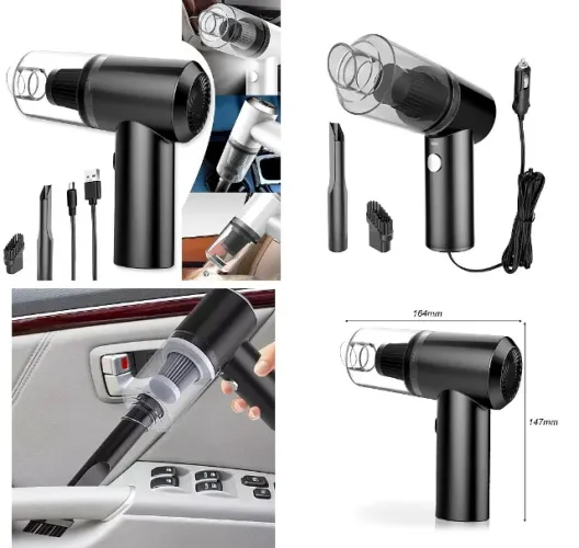 Mini Aspirador de Pó recarregável, Usb, Portátil, Completo Carro, Casa, PC