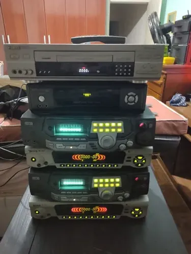 Lote de 5 vídeoke raf  karaoke raf sem microfone