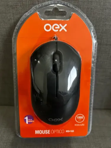 Mouse com fio OEX MS103 Novo Lacrado