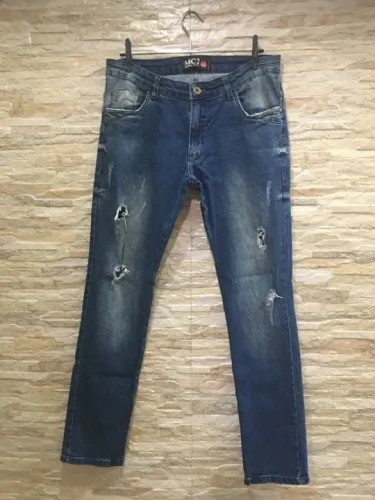 Calça Jeans Masculina Destroyed MC2