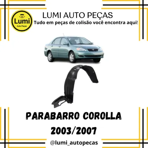 Parabarro Corolla 2003/... NOVO 