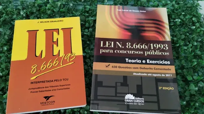 Livros para concurso público lei 8666/93