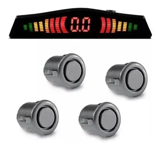 sensor de re cinza automotivo carros cinza e prata