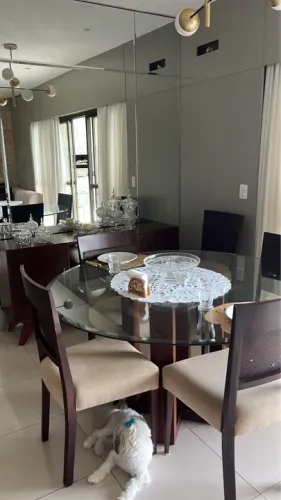 VENDO MESA JANRAR COM JOGO DE CADEIRAS E APARADOR