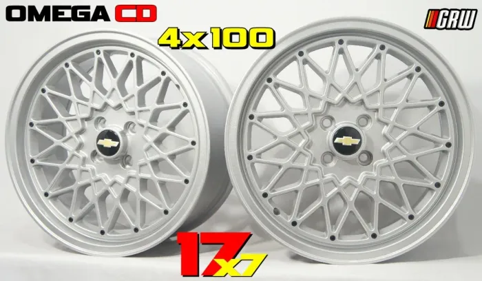 Rodas Omega CD 17x7 4x100 Prata